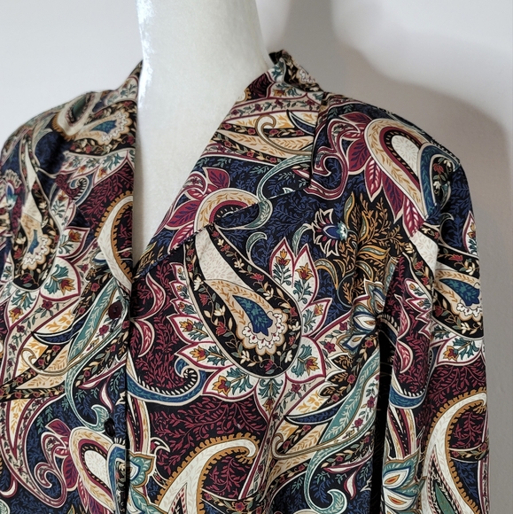 VTG Paisley Print Blouse - Picture 2 of 9